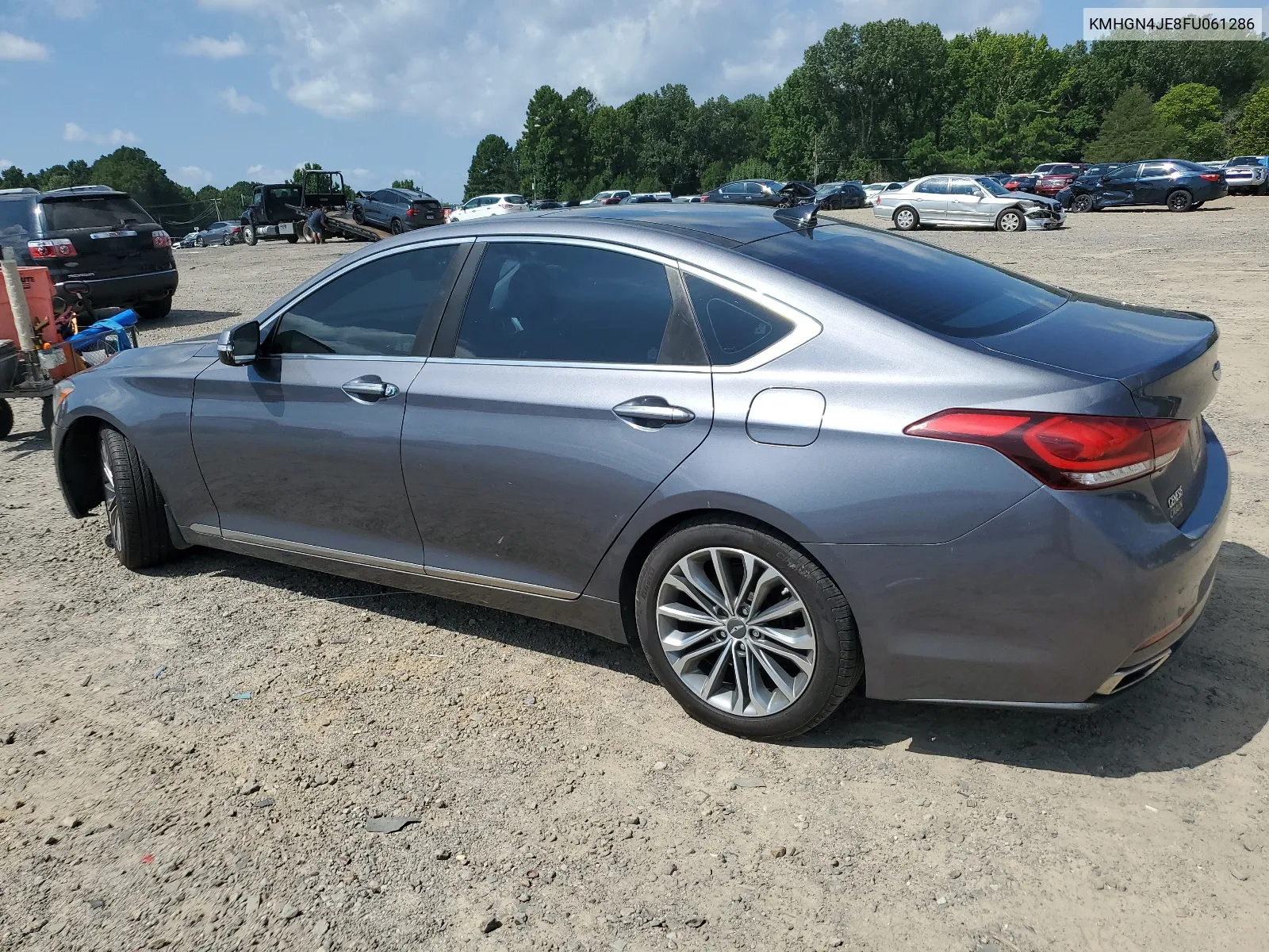 2015 Hyundai Genesis 3.8L VIN: KMHGN4JE8FU061286 Lot: 65225444