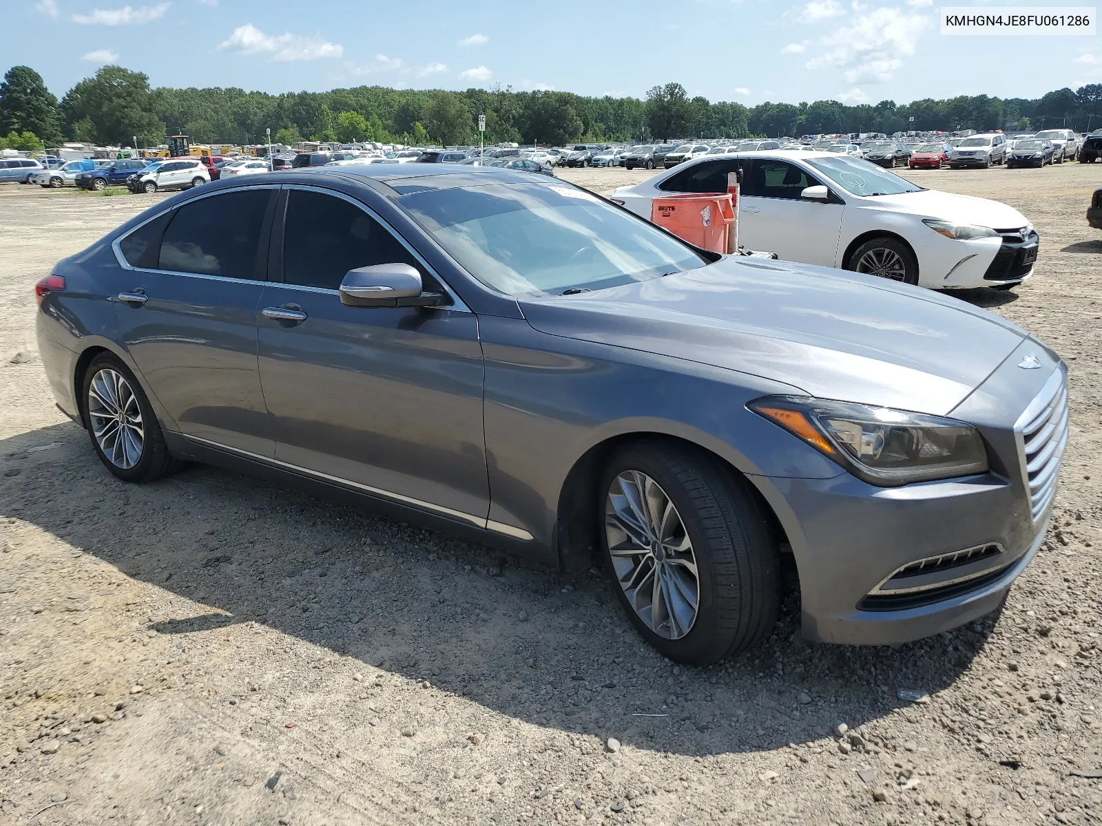 2015 Hyundai Genesis 3.8L VIN: KMHGN4JE8FU061286 Lot: 65225444