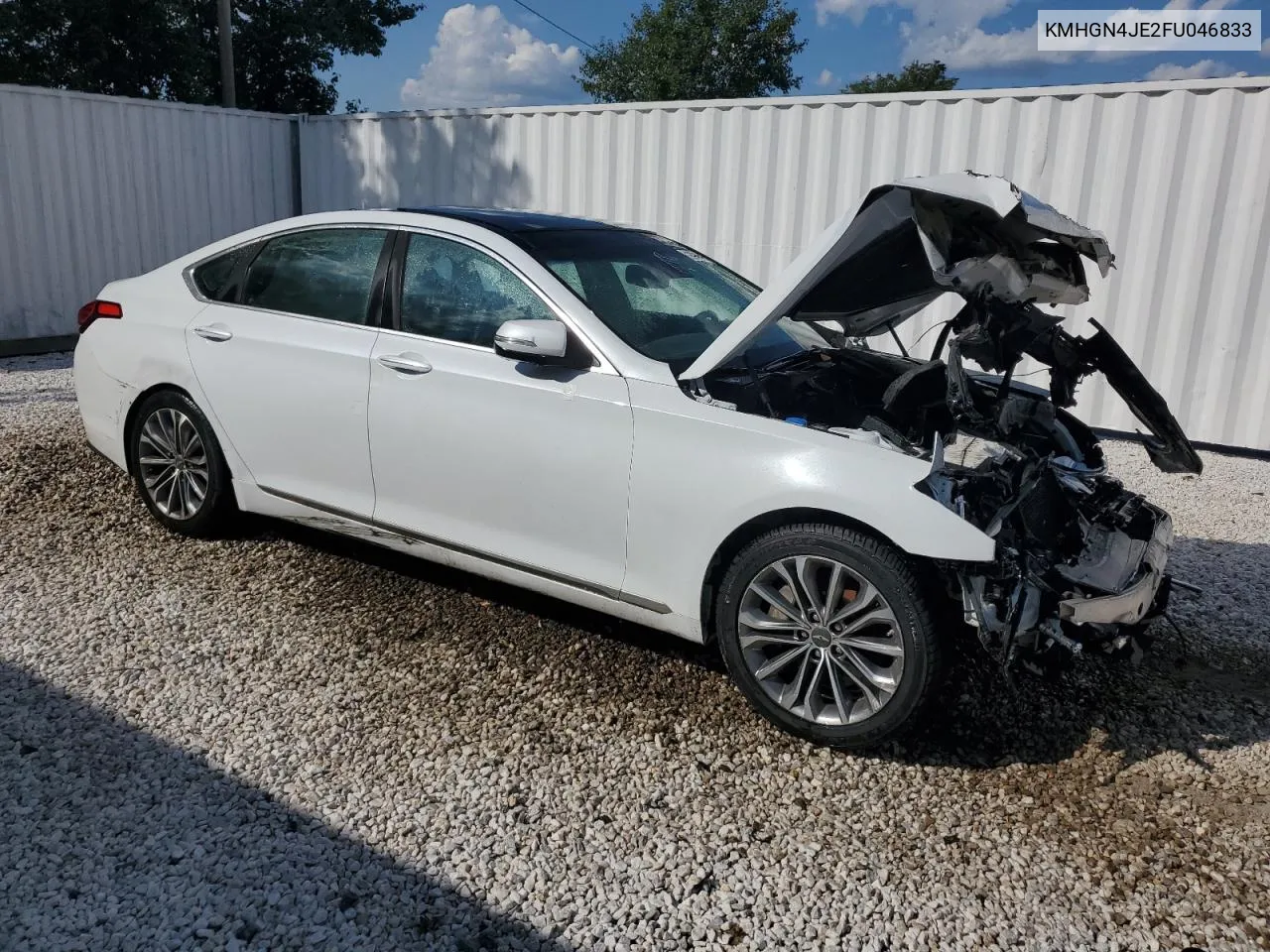 KMHGN4JE2FU046833 2015 Hyundai Genesis 3.8L