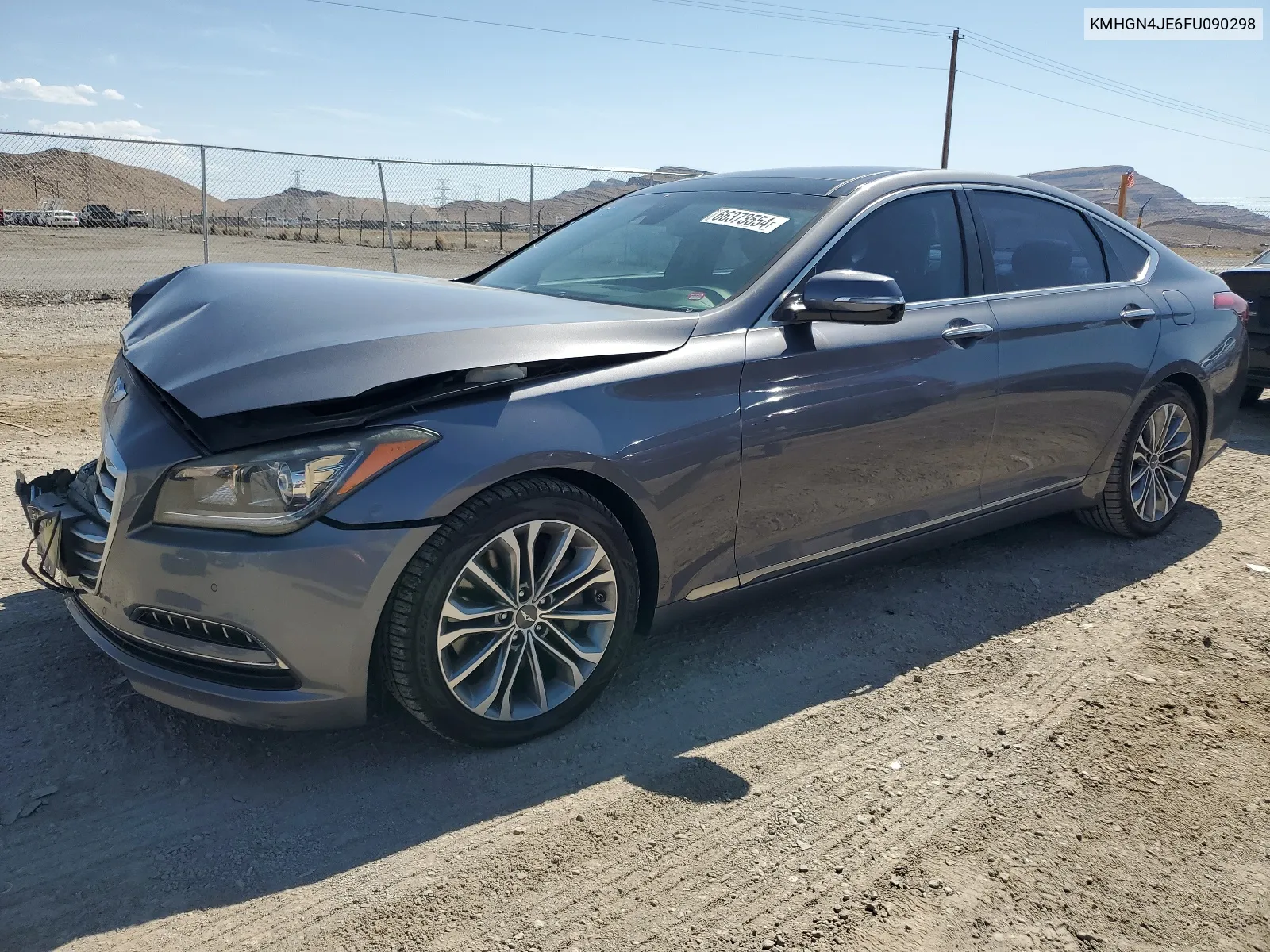 2015 Hyundai Genesis 3.8L VIN: KMHGN4JE6FU090298 Lot: 66373554