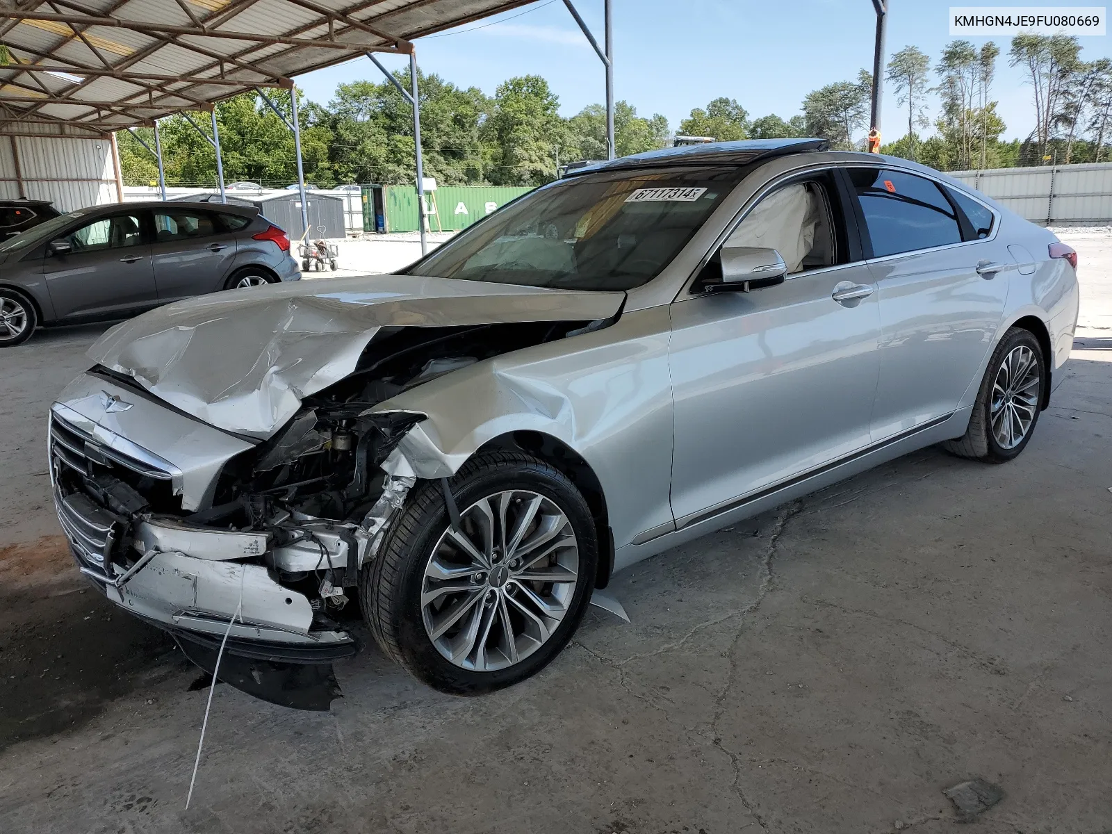 KMHGN4JE9FU080669 2015 Hyundai Genesis 3.8L