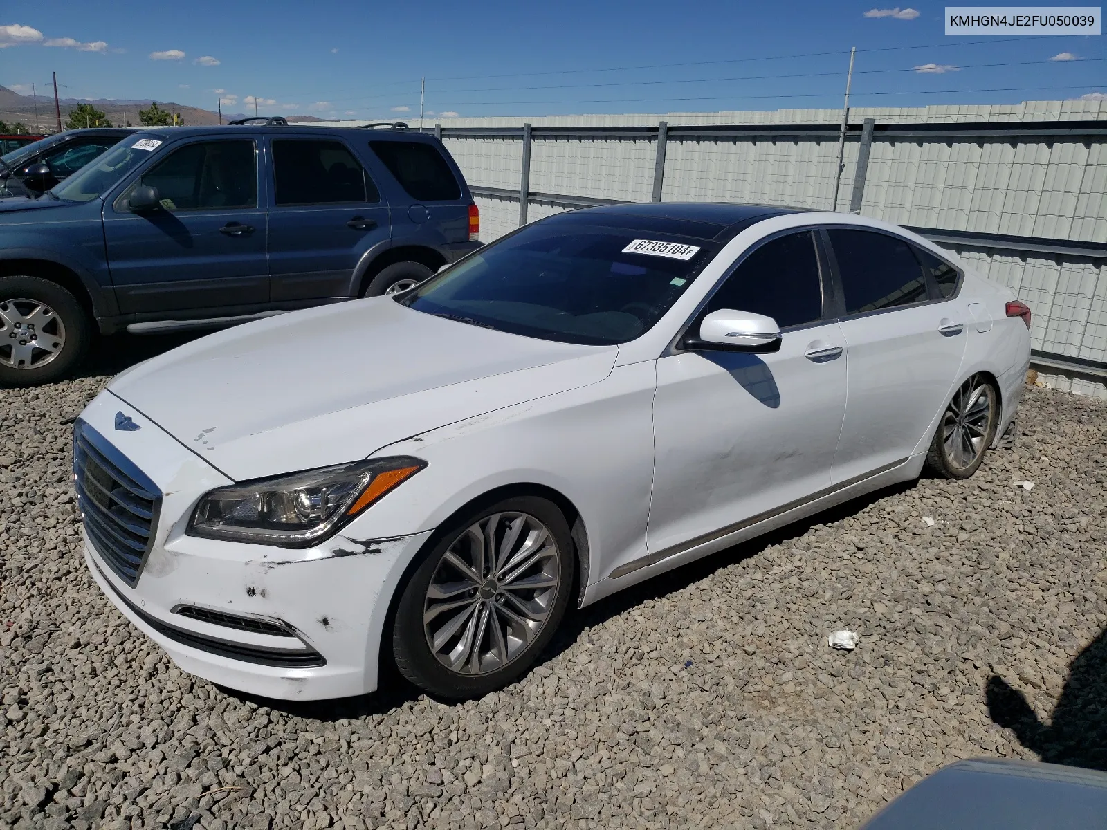 2015 Hyundai Genesis 3.8L VIN: KMHGN4JE2FU050039 Lot: 67335104