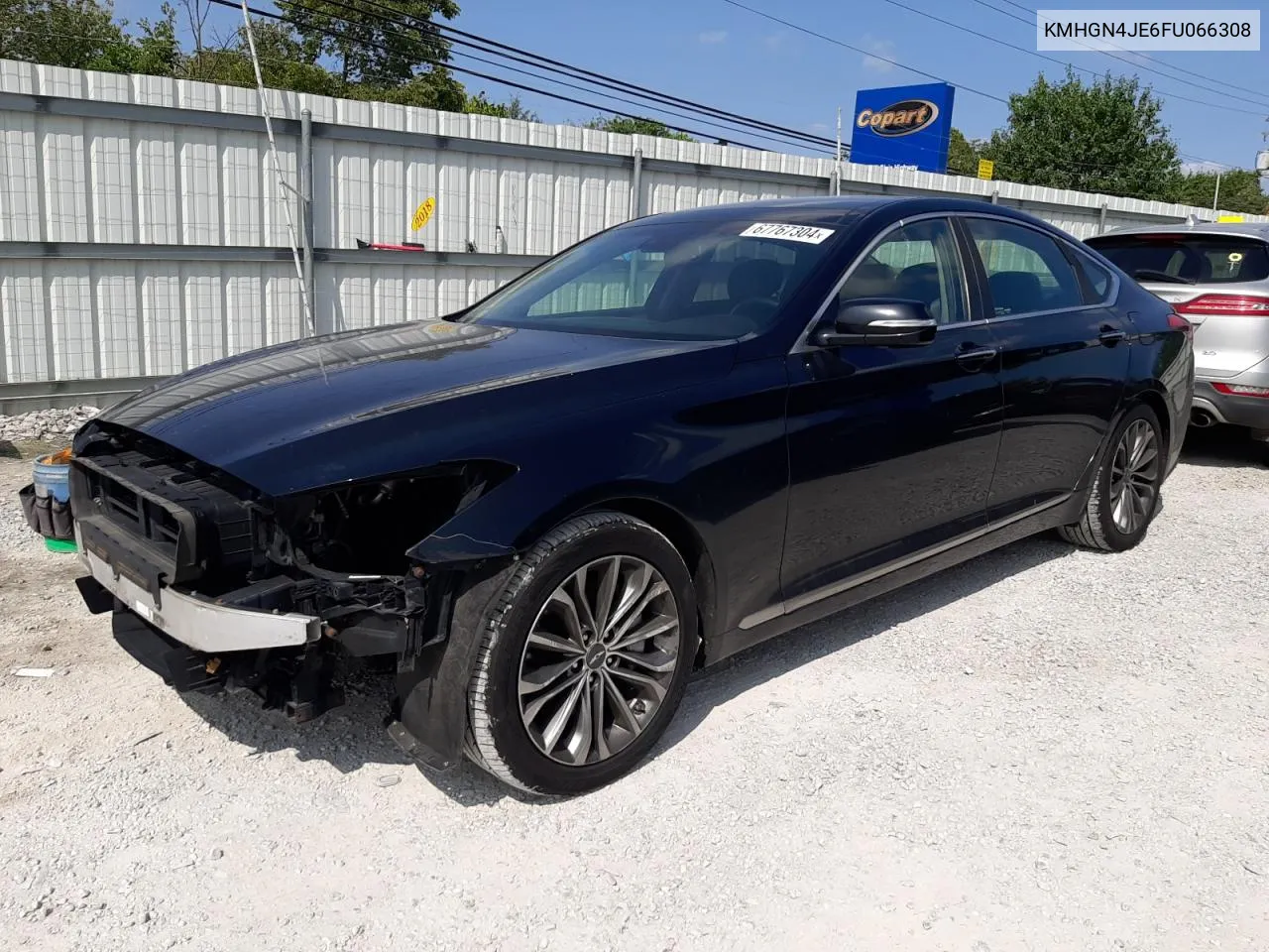 2015 Hyundai Genesis 3.8L VIN: KMHGN4JE6FU066308 Lot: 67767304