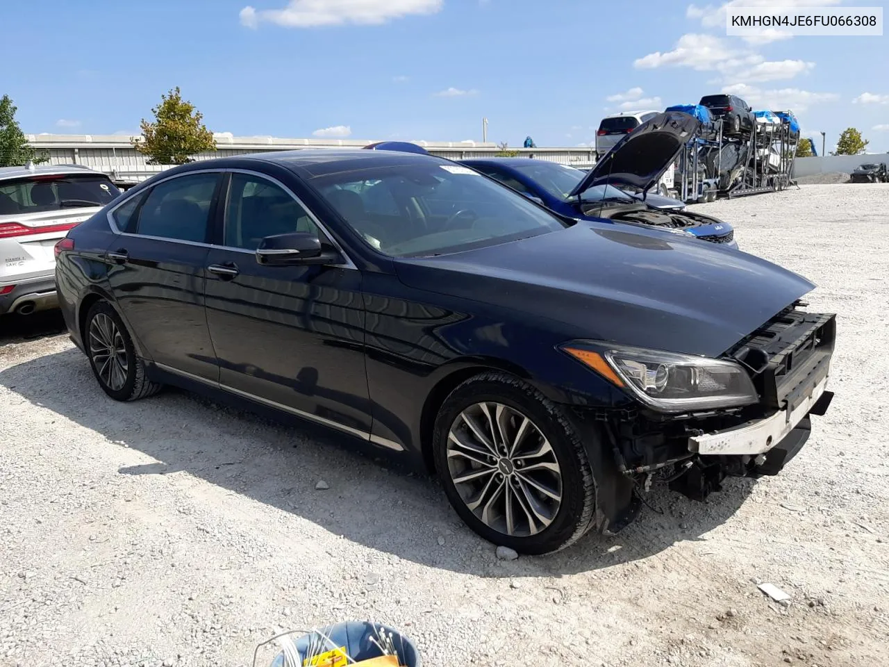 2015 Hyundai Genesis 3.8L VIN: KMHGN4JE6FU066308 Lot: 67767304