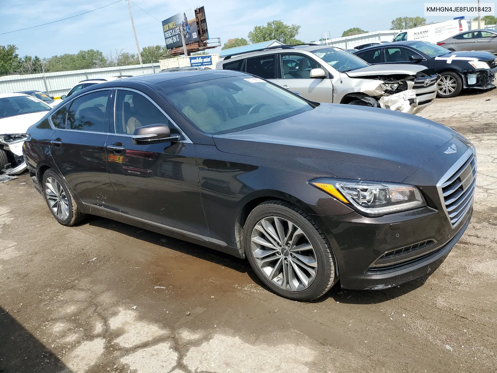 KMHGN4JE8FU018423 2015 Hyundai Genesis 3.8L