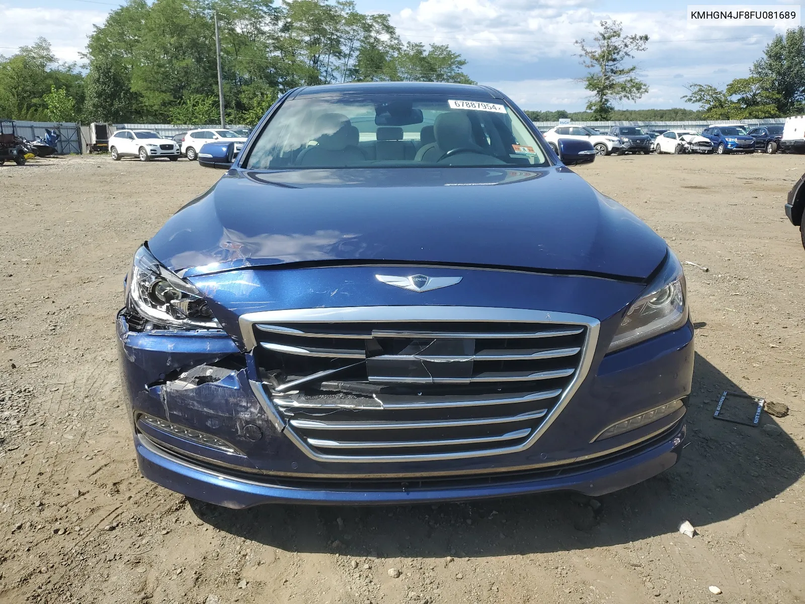 KMHGN4JF8FU081689 2015 Hyundai Genesis 5.0L