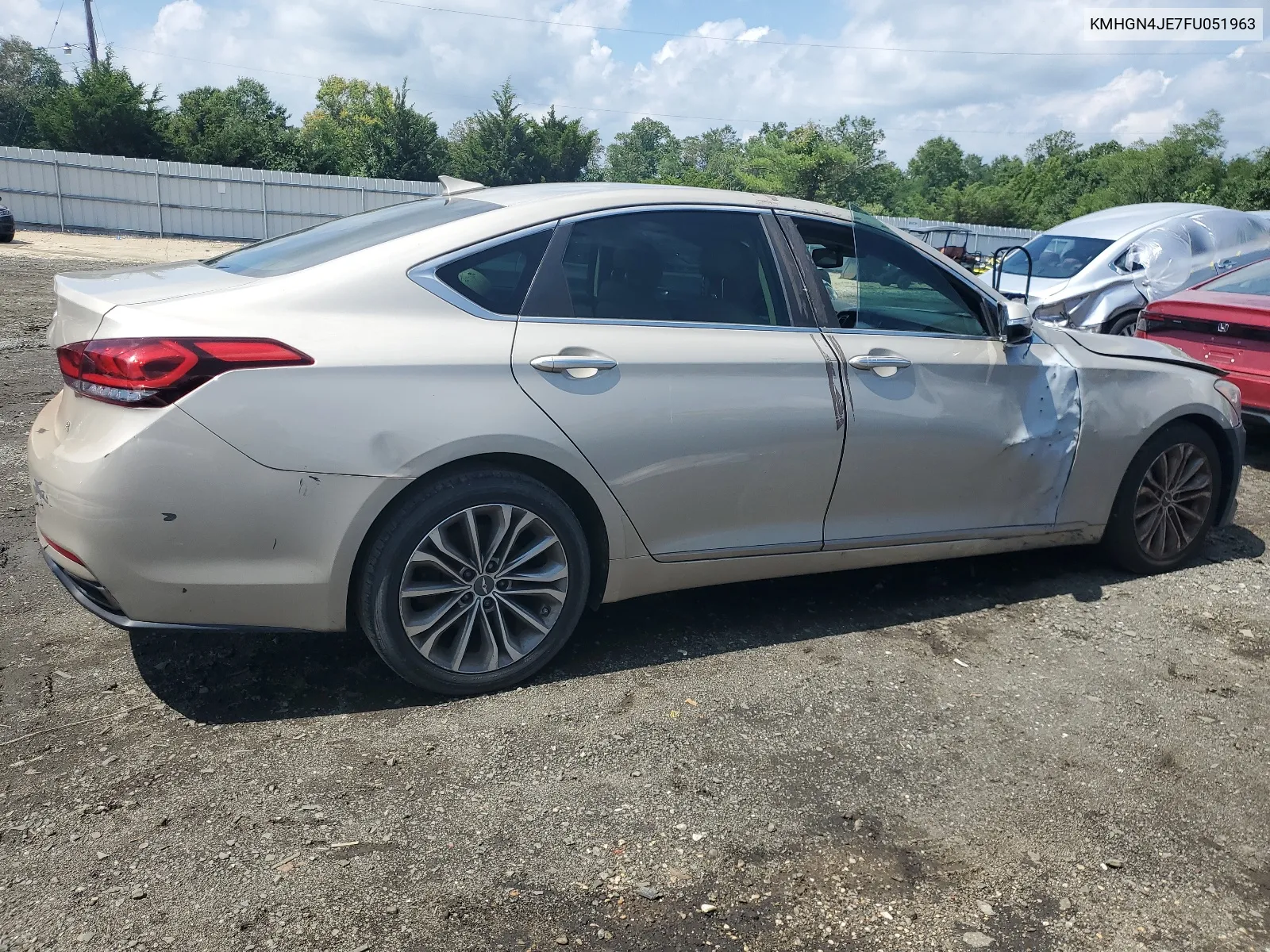 2015 Hyundai Genesis 3.8L VIN: KMHGN4JE7FU051963 Lot: 67966694