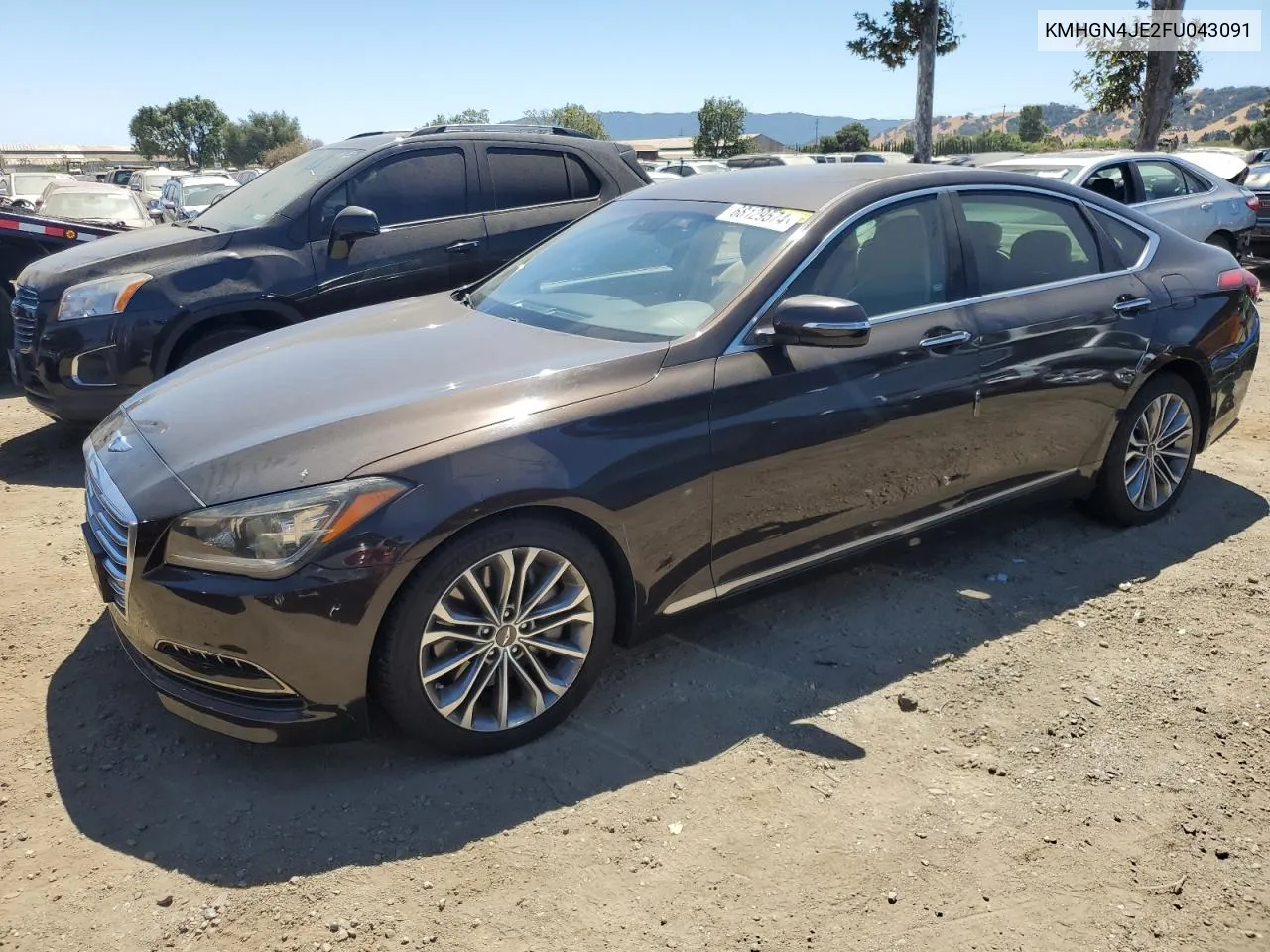 2015 Hyundai Genesis 3.8L VIN: KMHGN4JE2FU043091 Lot: 68129574