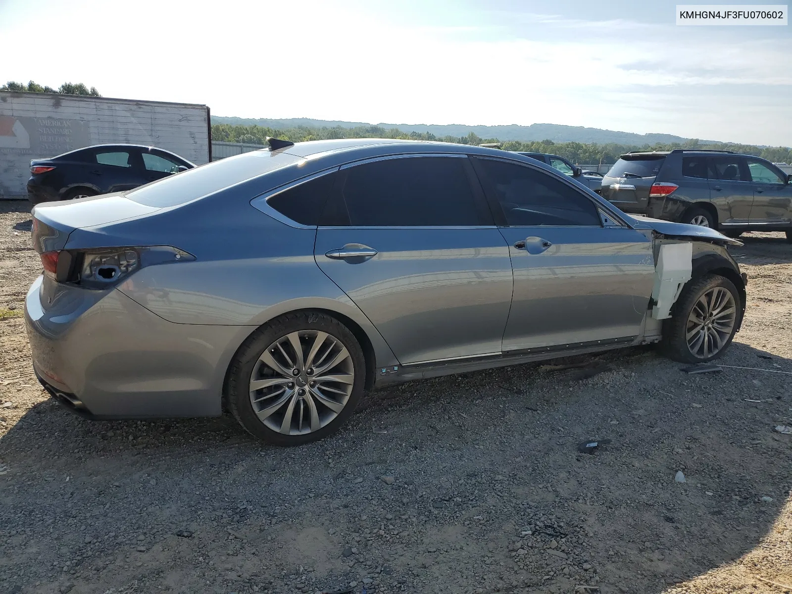 KMHGN4JF3FU070602 2015 Hyundai Genesis 5.0L