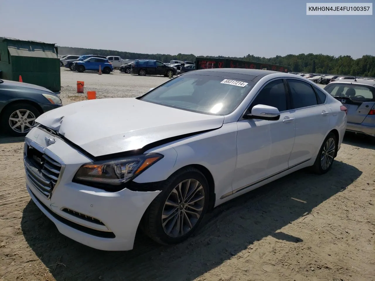 KMHGN4JE4FU100357 2015 Hyundai Genesis 3.8L