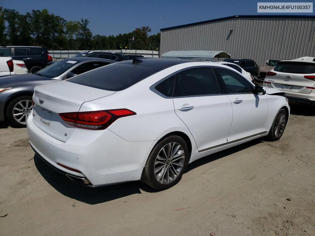 2015 Hyundai Genesis 3.8L VIN: KMHGN4JE4FU100357 Lot: 68317214