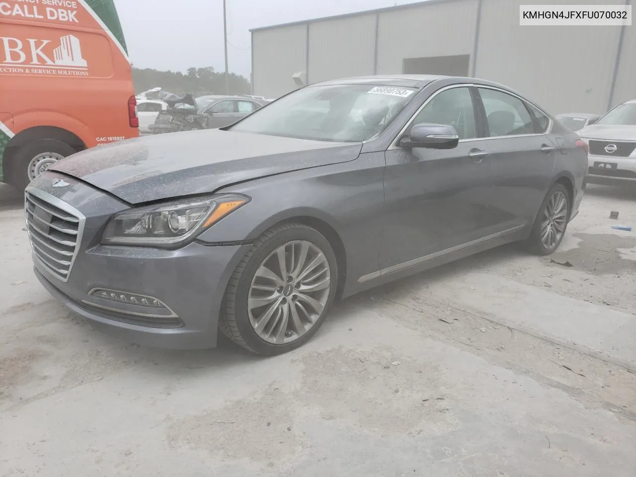 2015 Hyundai Genesis 5.0L VIN: KMHGN4JFXFU070032 Lot: 68351644