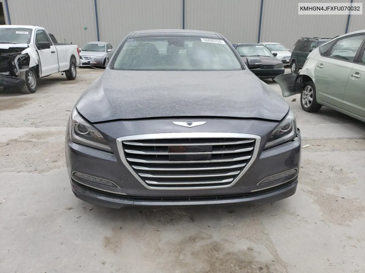 2015 Hyundai Genesis 5.0L VIN: KMHGN4JFXFU070032 Lot: 68351644