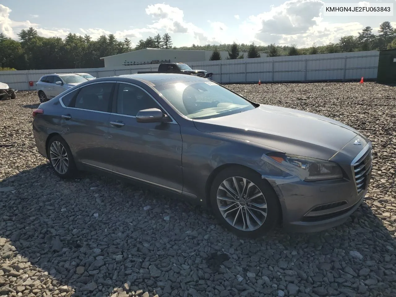 KMHGN4JE2FU063843 2015 Hyundai Genesis 3.8L