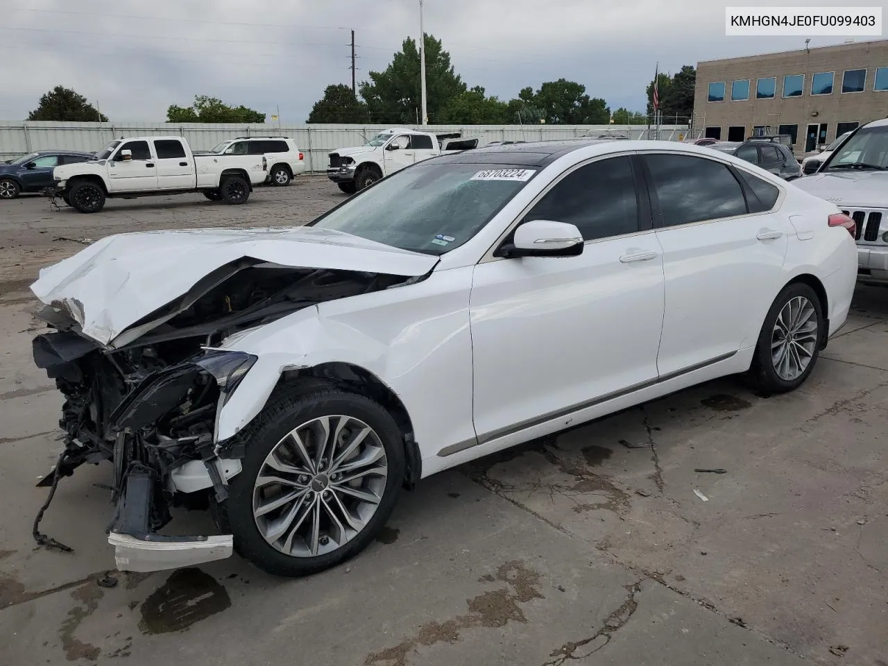 2015 Hyundai Genesis 3.8L VIN: KMHGN4JE0FU099403 Lot: 68703224