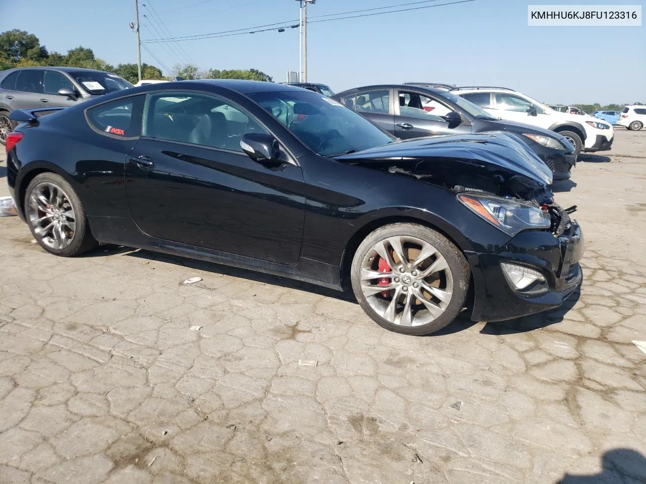 2015 Hyundai Genesis Coupe 3.8L VIN: KMHHU6KJ8FU123316 Lot: 68864344