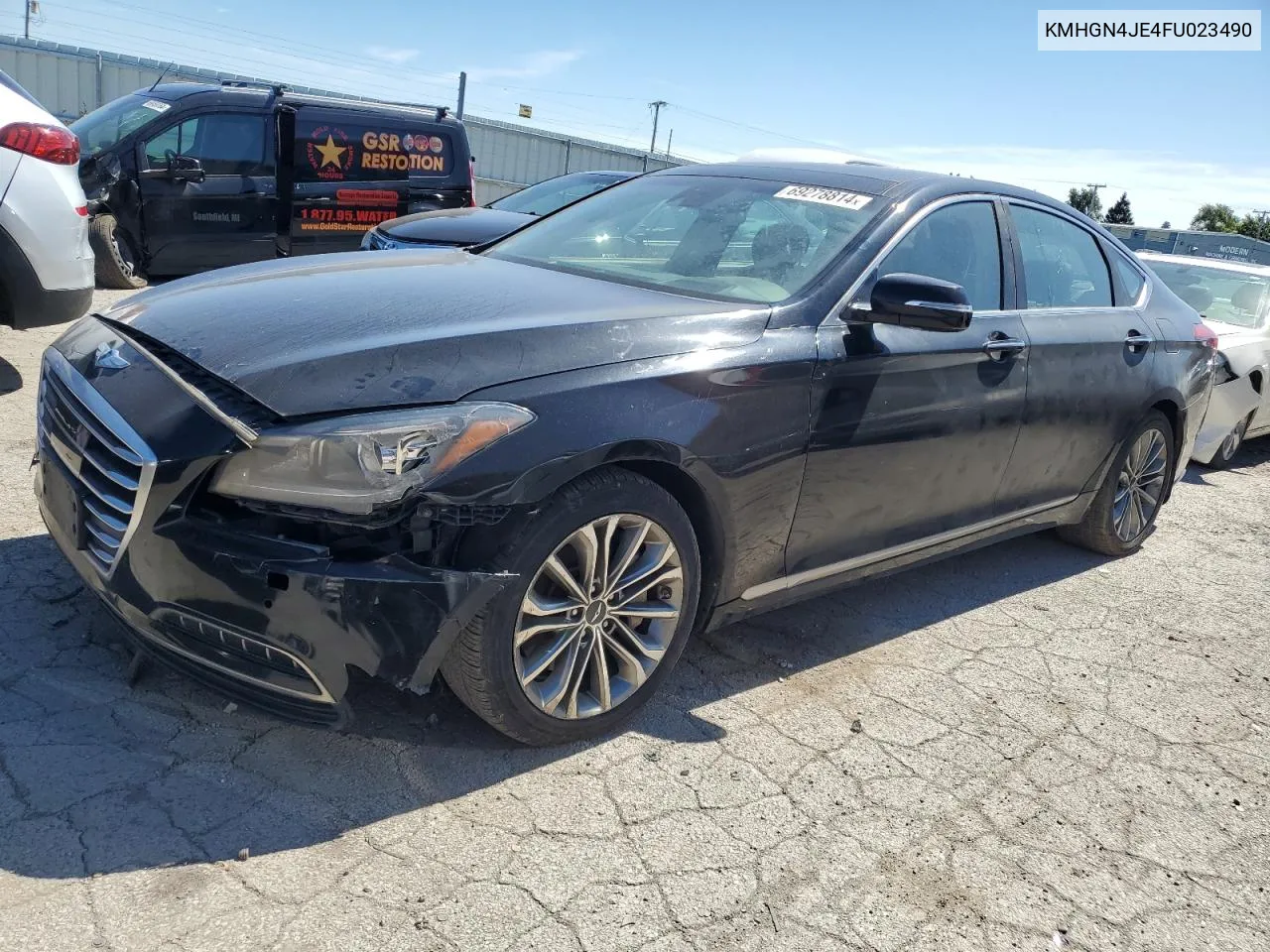 KMHGN4JE4FU023490 2015 Hyundai Genesis 3.8L