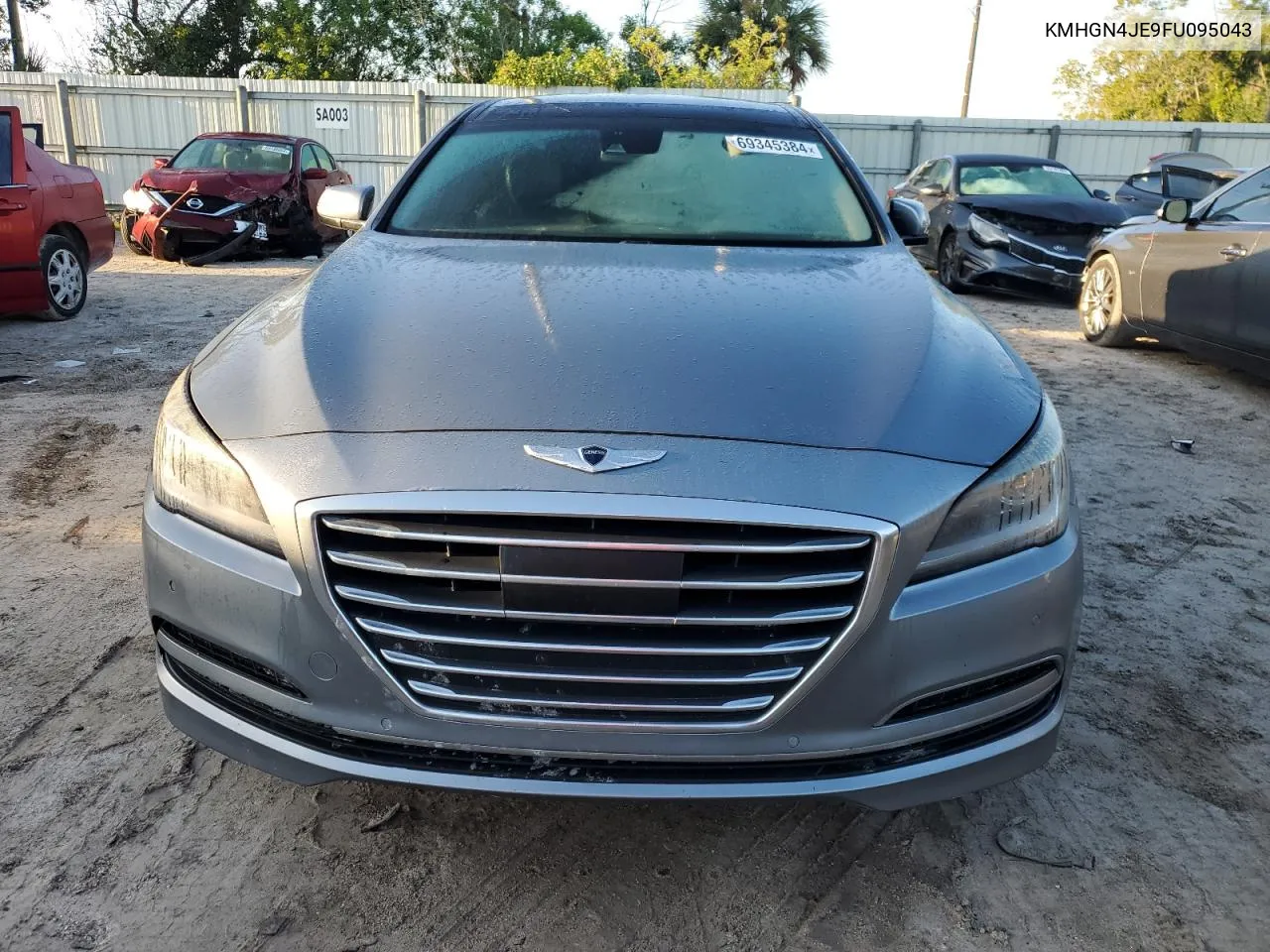 2015 Hyundai Genesis 3.8L VIN: KMHGN4JE9FU095043 Lot: 69345384