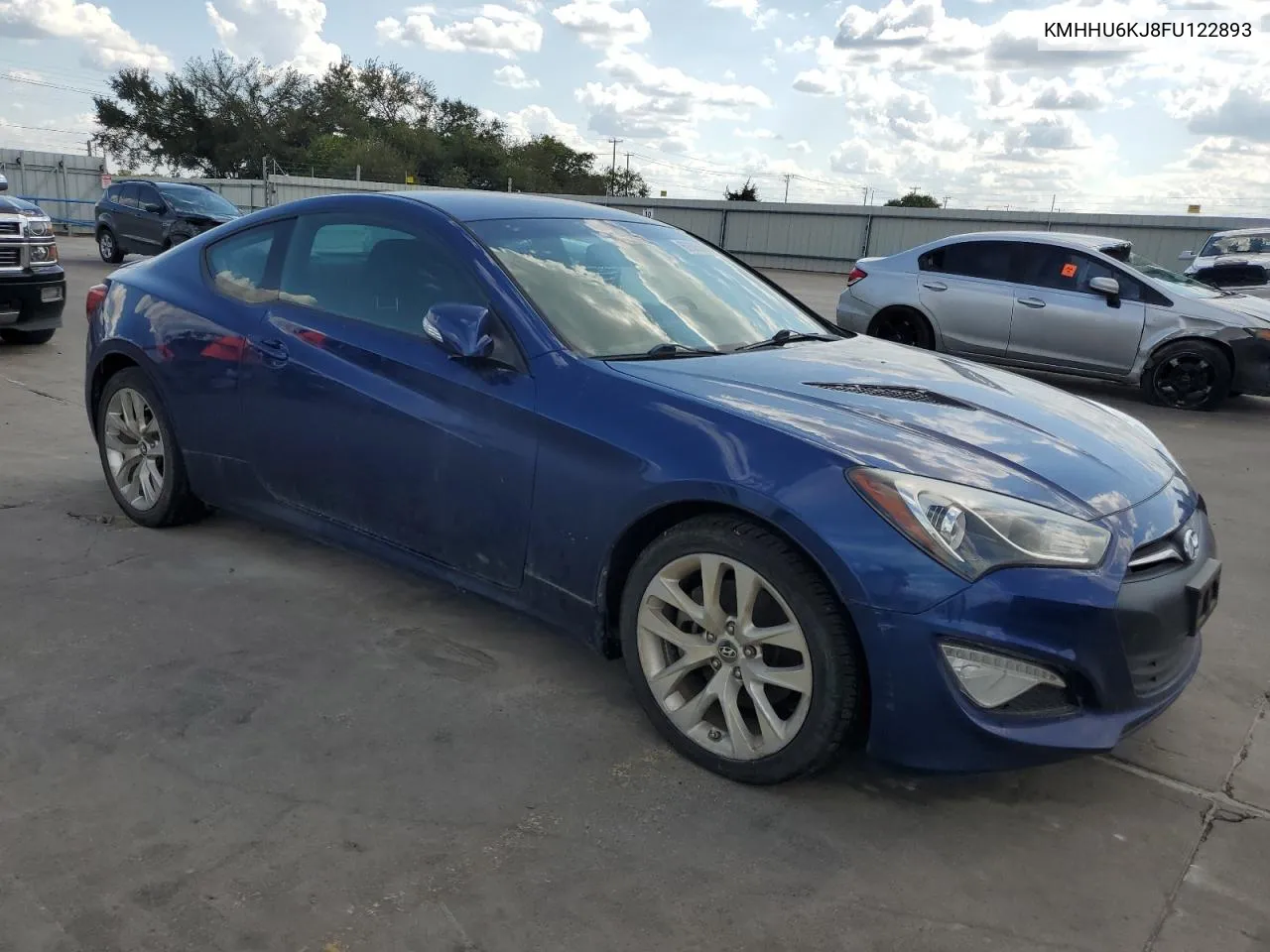 2015 Hyundai Genesis Coupe 3.8L VIN: KMHHU6KJ8FU122893 Lot: 69505884