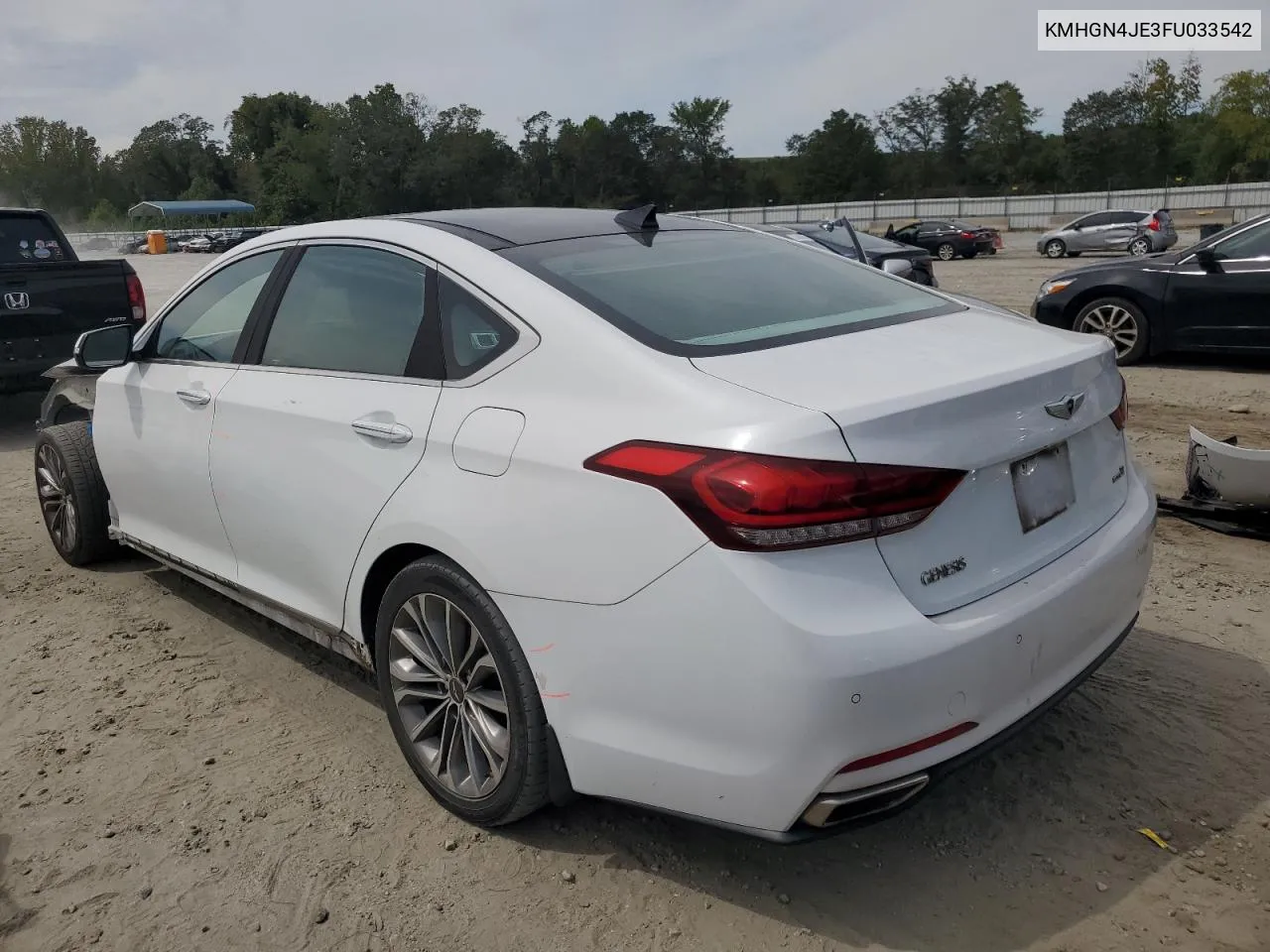 2015 Hyundai Genesis 3.8L VIN: KMHGN4JE3FU033542 Lot: 70223024