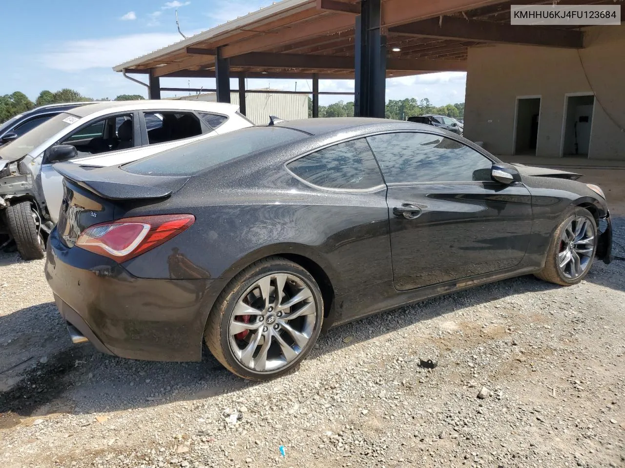 2015 Hyundai Genesis Coupe 3.8L VIN: KMHHU6KJ4FU123684 Lot: 70273164