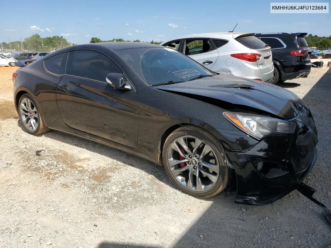 2015 Hyundai Genesis Coupe 3.8L VIN: KMHHU6KJ4FU123684 Lot: 70273164