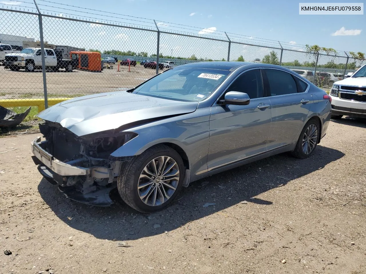 2015 Hyundai Genesis 3.8L VIN: KMHGN4JE6FU079558 Lot: 70413534