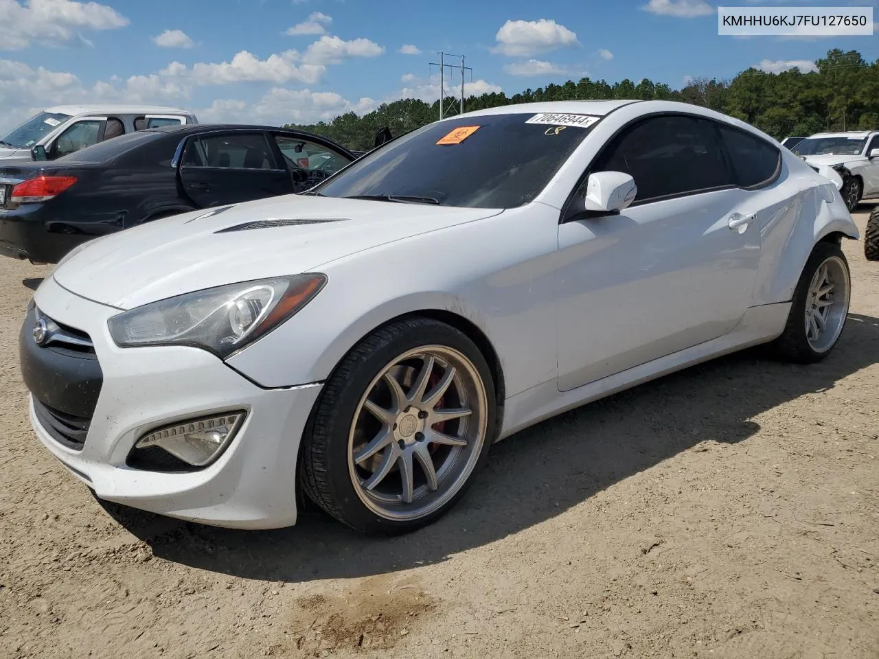 2015 Hyundai Genesis Coupe 3.8L VIN: KMHHU6KJ7FU127650 Lot: 70646944