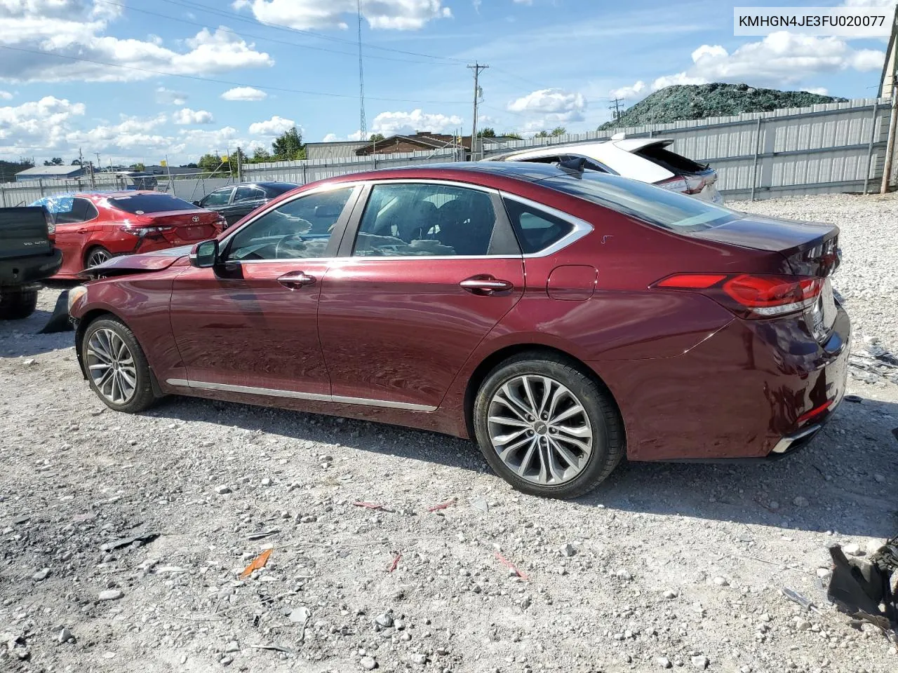 2015 Hyundai Genesis 3.8L VIN: KMHGN4JE3FU020077 Lot: 70683264