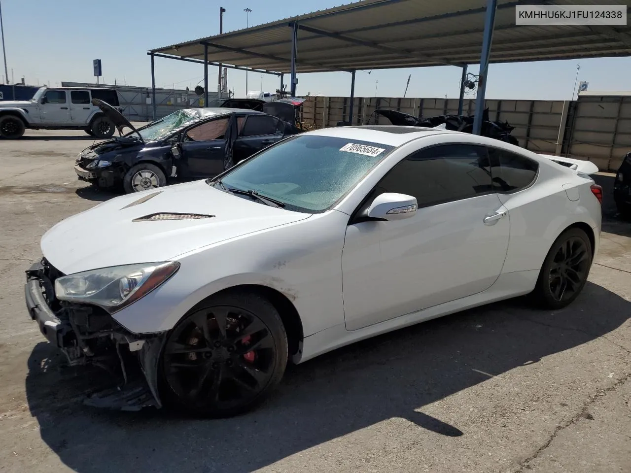 2015 Hyundai Genesis Coupe 3.8L VIN: KMHHU6KJ1FU124338 Lot: 70965684