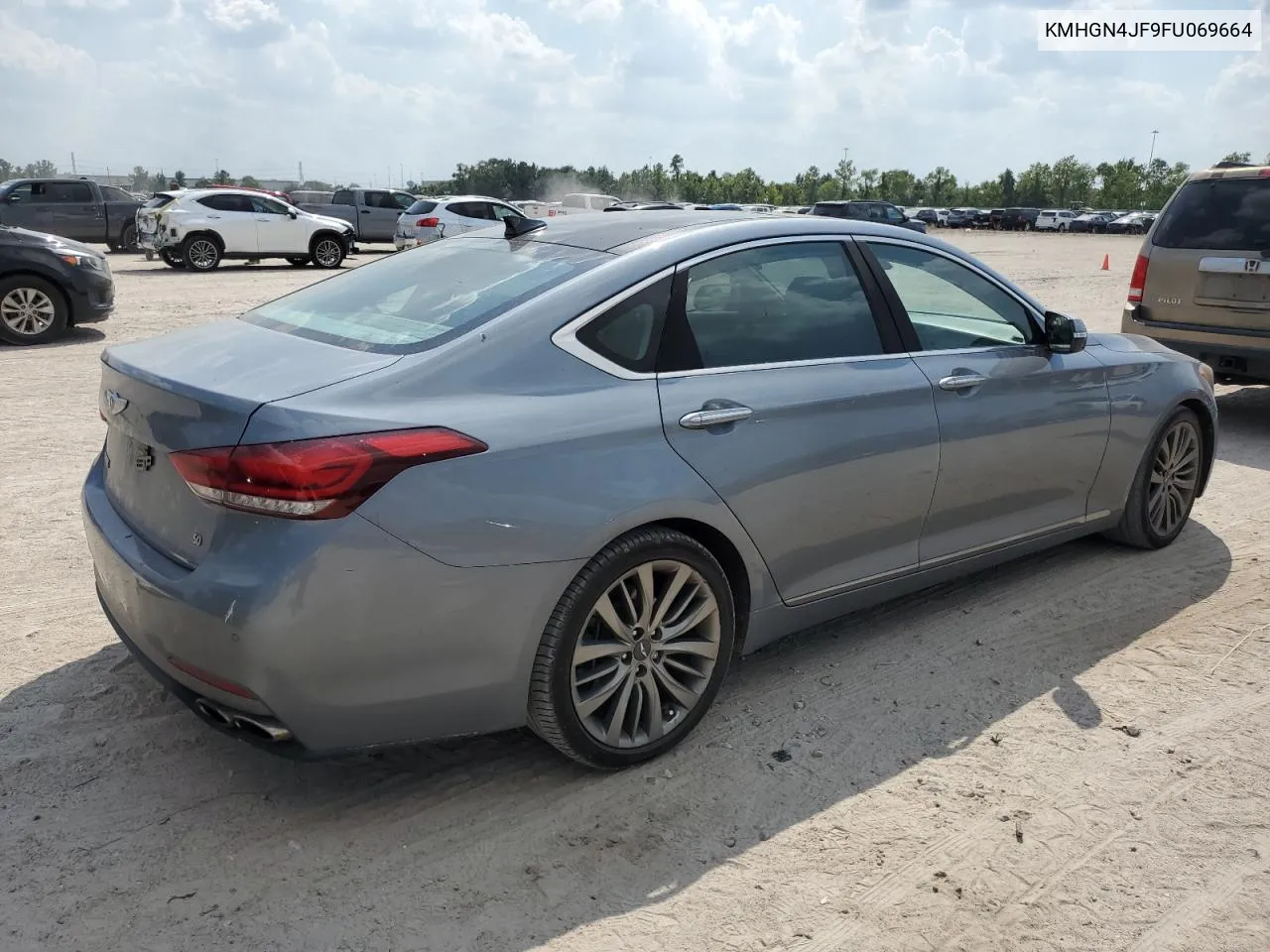 KMHGN4JF9FU069664 2015 Hyundai Genesis 5.0L