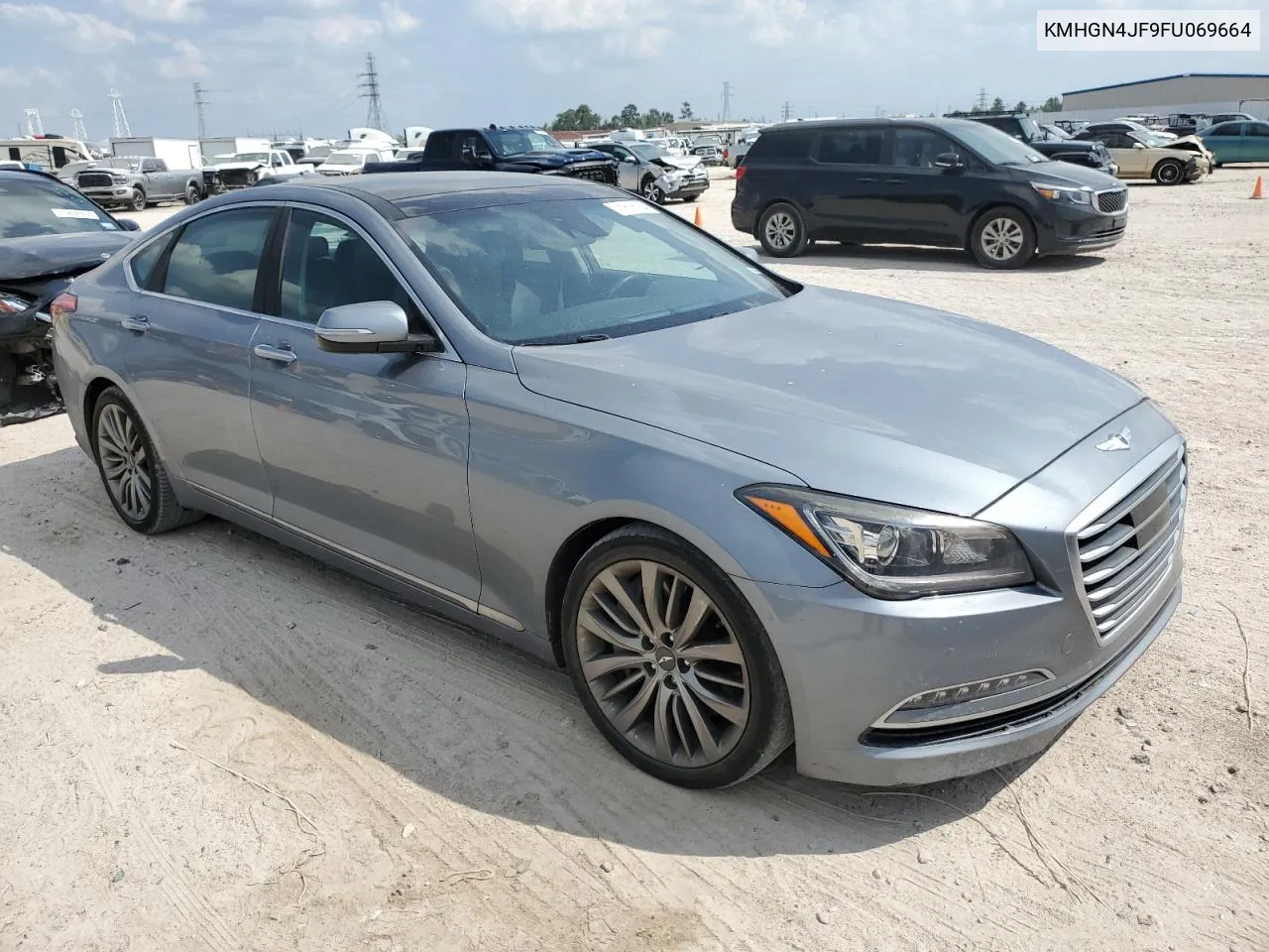 KMHGN4JF9FU069664 2015 Hyundai Genesis 5.0L