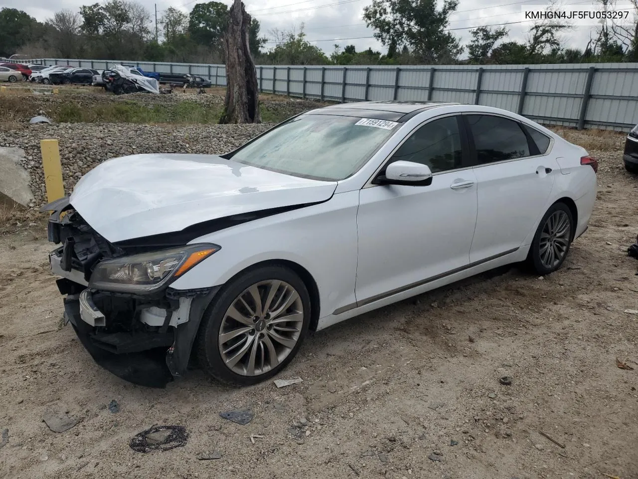 KMHGN4JF5FU053297 2015 Hyundai Genesis 5.0L