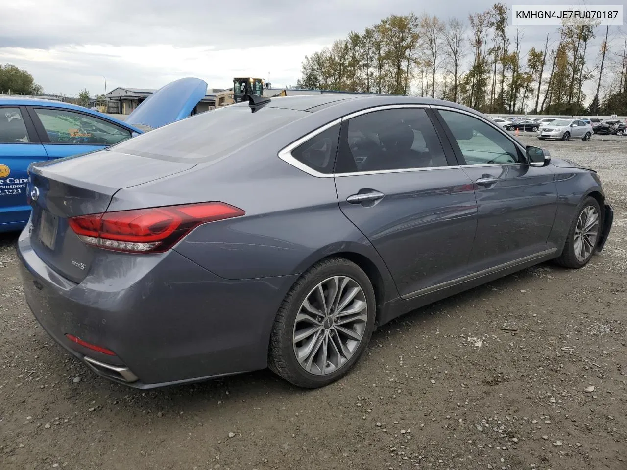 2015 Hyundai Genesis 3.8L VIN: KMHGN4JE7FU070187 Lot: 71596664