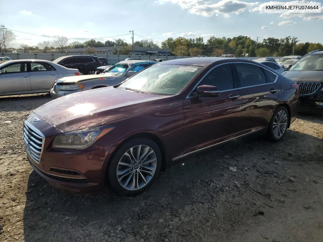 2015 Hyundai Genesis 3.8L VIN: KMHGN4JE7FU074644 Lot: 71762004