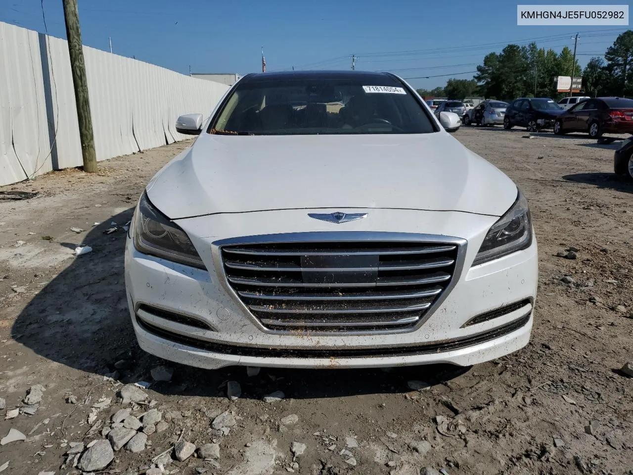 2015 Hyundai Genesis 3.8L VIN: KMHGN4JE5FU052982 Lot: 71814054