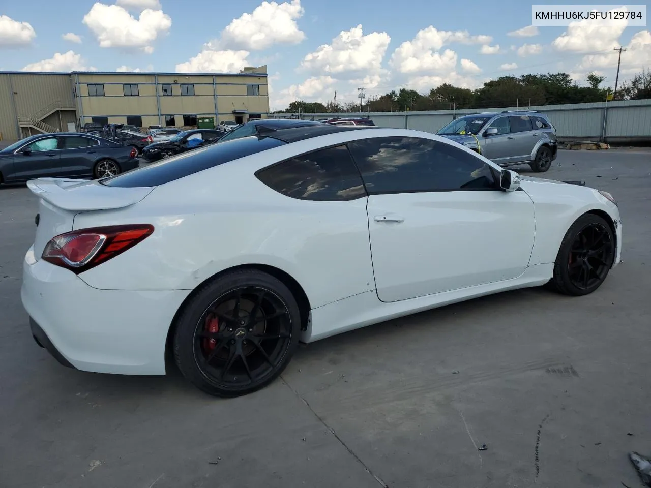 2015 Hyundai Genesis Coupe 3.8L VIN: KMHHU6KJ5FU129784 Lot: 72053414