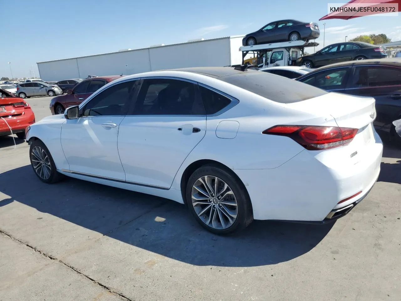 2015 Hyundai Genesis 3.8L VIN: KMHGN4JE5FU048172 Lot: 72169334