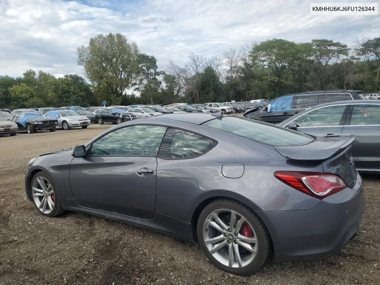 2015 Hyundai Genesis Coupe 3.8L VIN: KMHHU6KJ6FU126344 Lot: 72231824