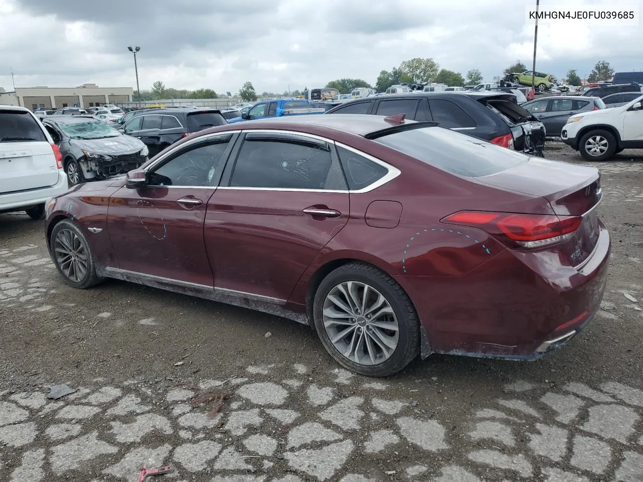 2015 Hyundai Genesis 3.8L VIN: KMHGN4JE0FU039685 Lot: 72329144