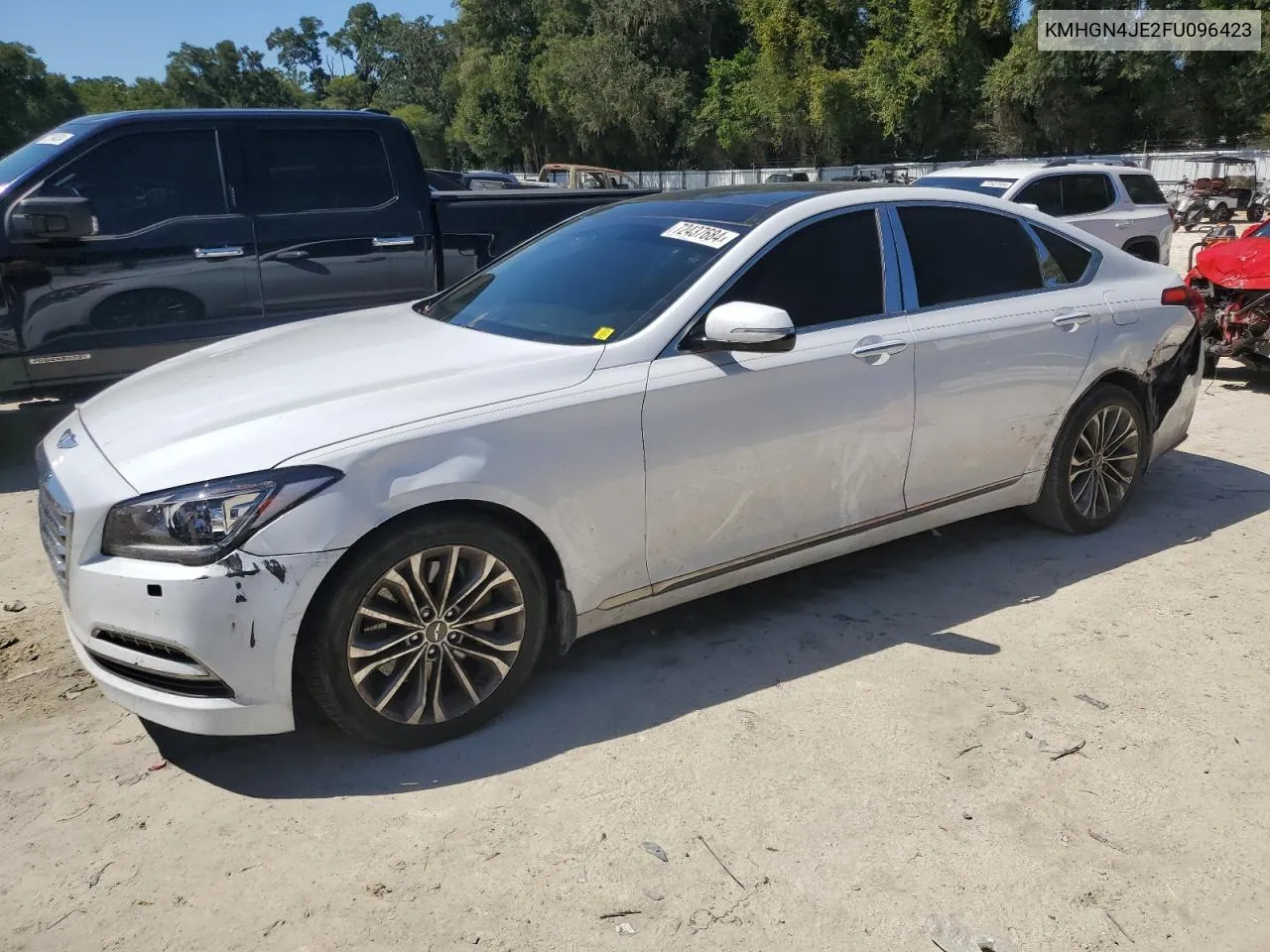 2015 Hyundai Genesis 3.8L VIN: KMHGN4JE2FU096423 Lot: 72437684