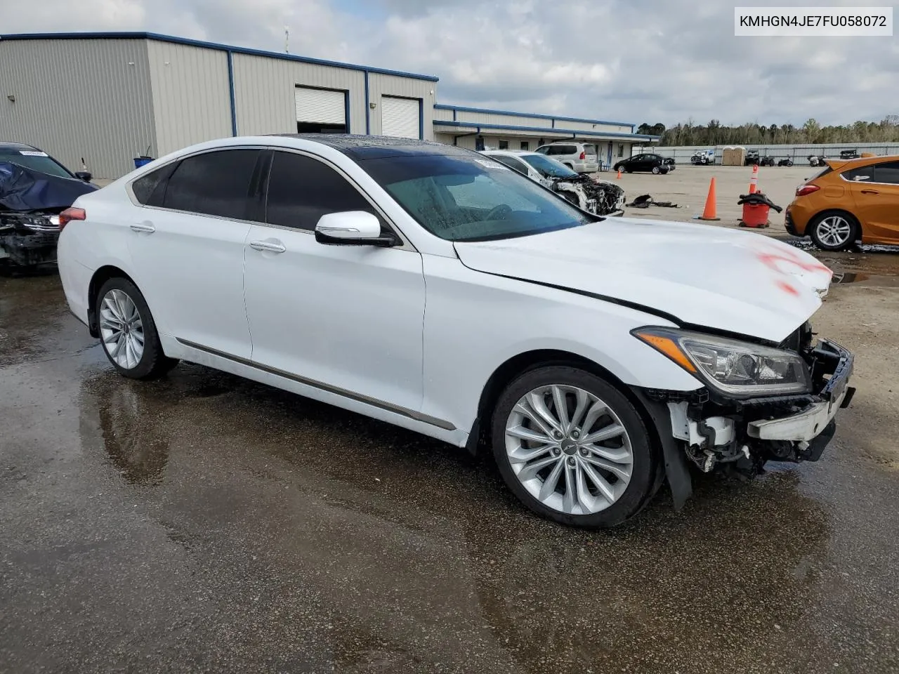 2015 Hyundai Genesis 3.8L VIN: KMHGN4JE7FU058072 Lot: 72455544