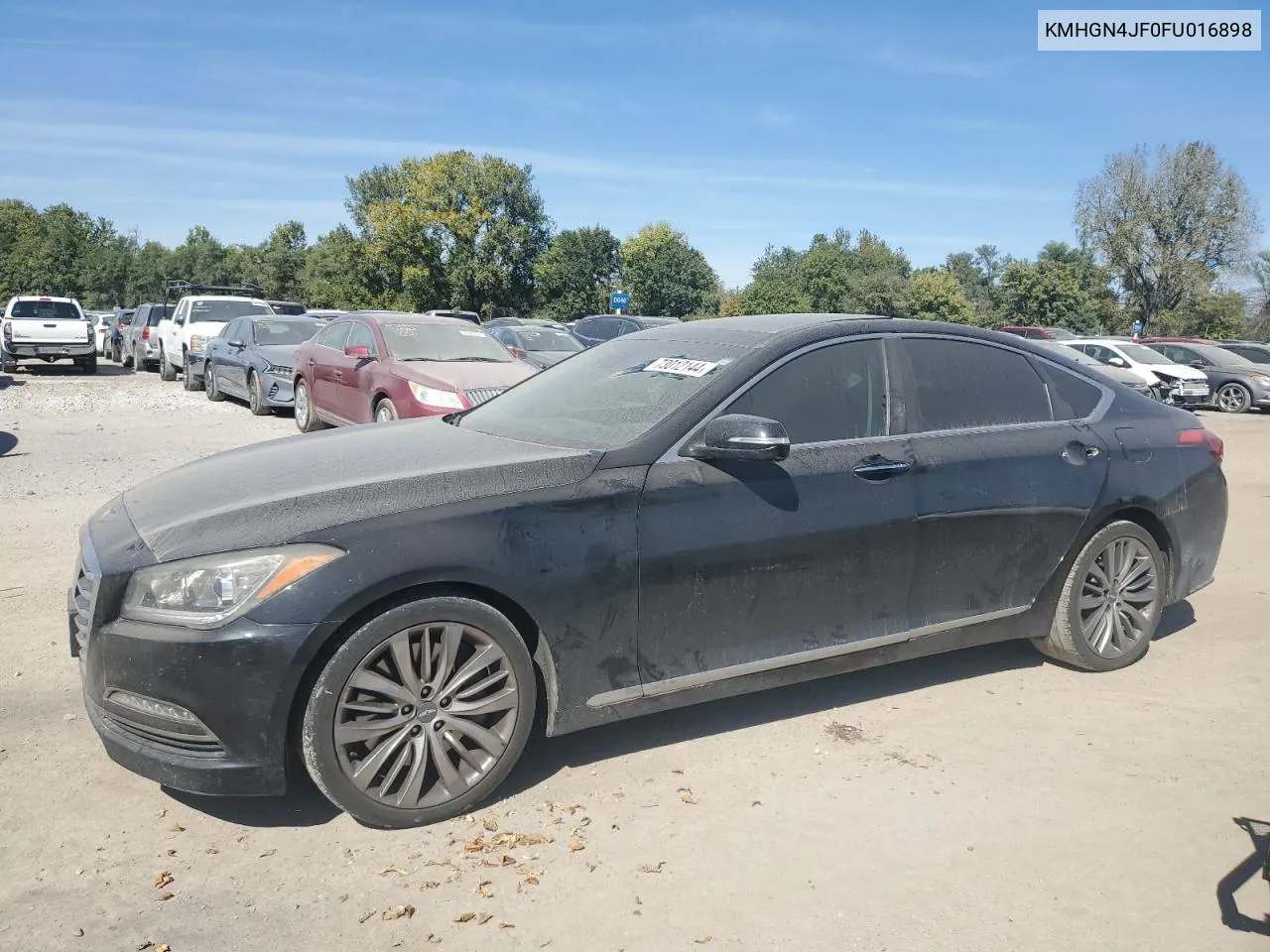 2015 Hyundai Genesis 5.0L VIN: KMHGN4JF0FU016898 Lot: 73012144