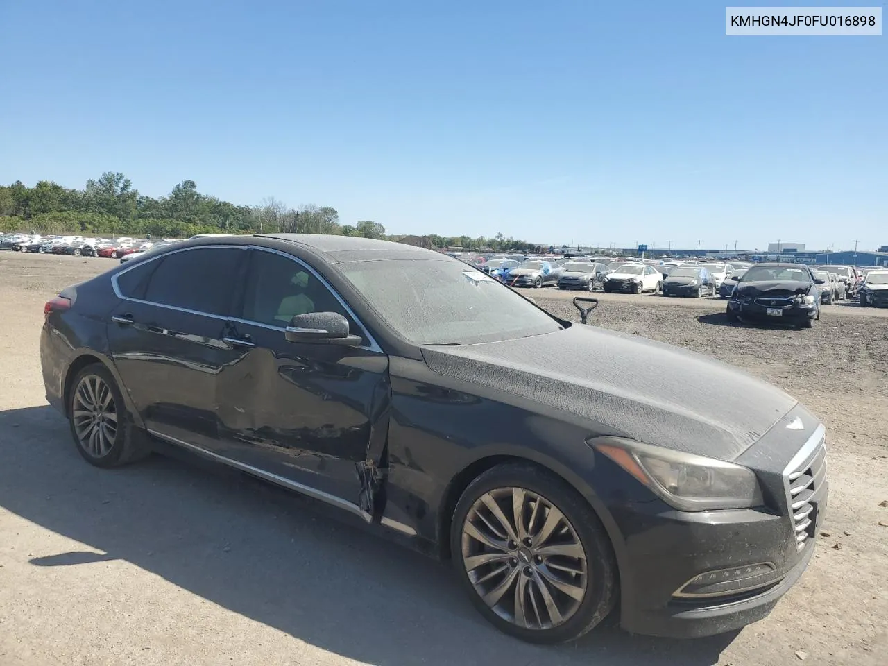 2015 Hyundai Genesis 5.0L VIN: KMHGN4JF0FU016898 Lot: 73012144