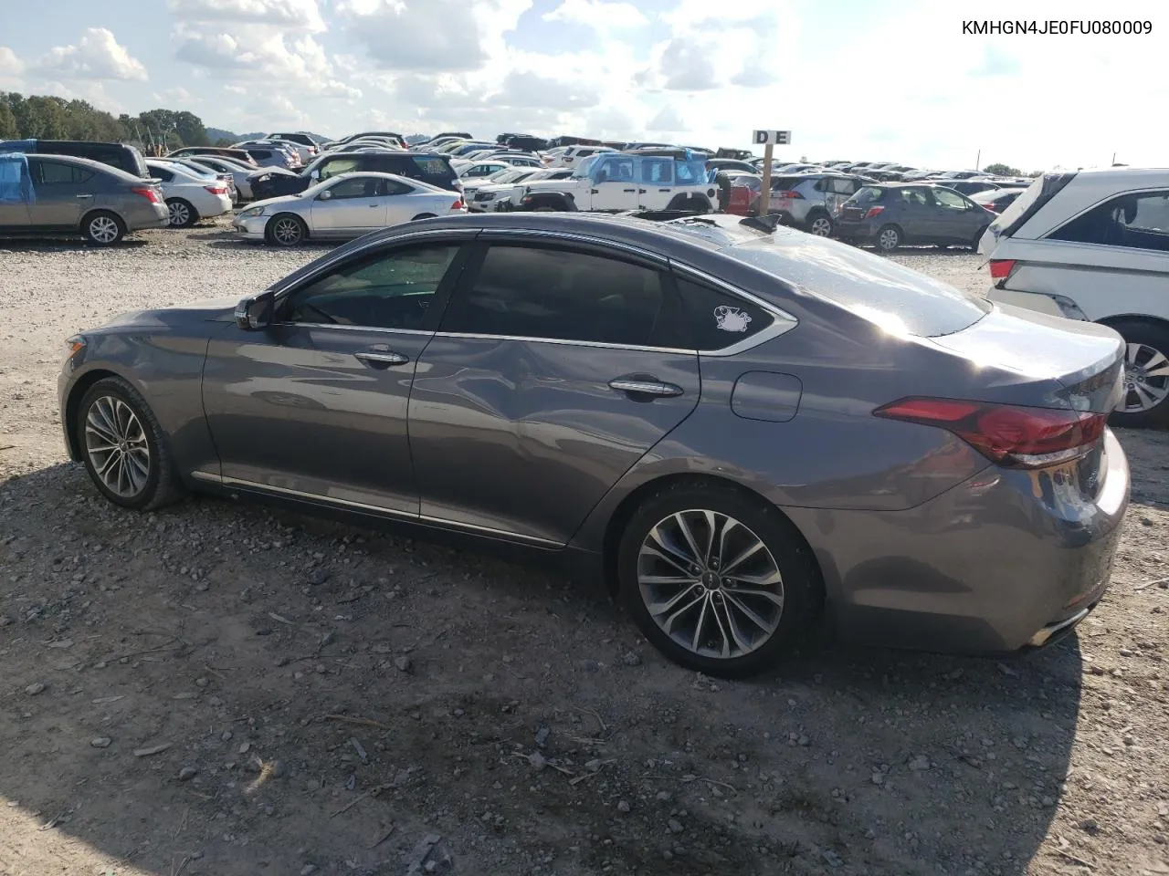 KMHGN4JE0FU080009 2015 Hyundai Genesis 3.8L