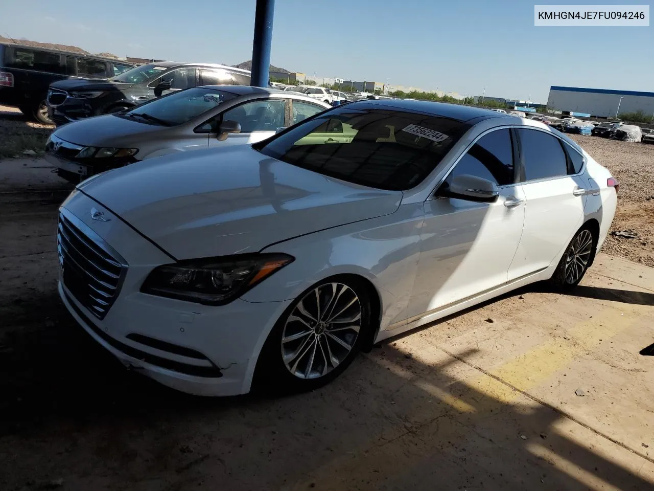 2015 Hyundai Genesis 3.8L VIN: KMHGN4JE7FU094246 Lot: 73562244