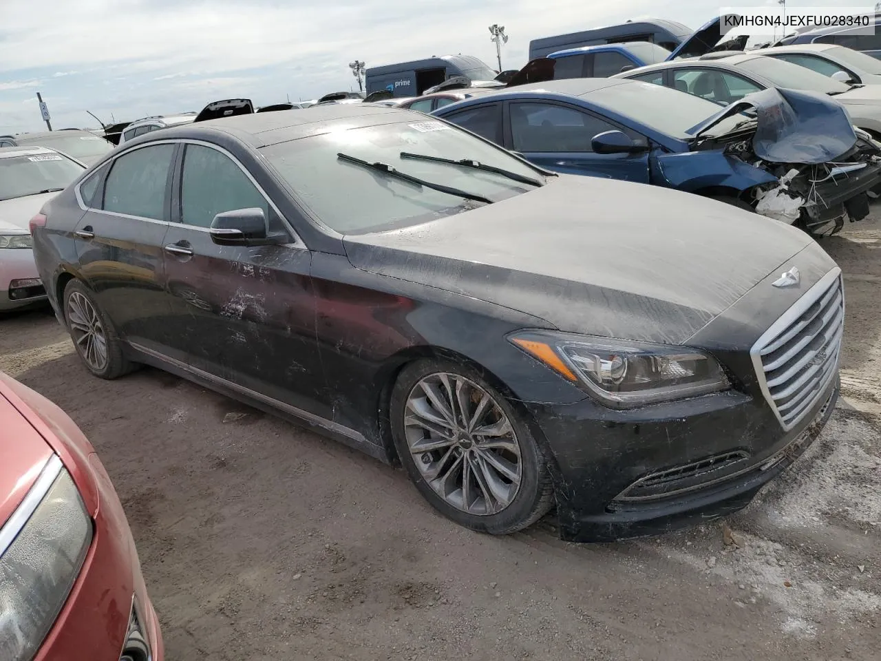 2015 Hyundai Genesis 3.8L VIN: KMHGN4JEXFU028340 Lot: 73991114