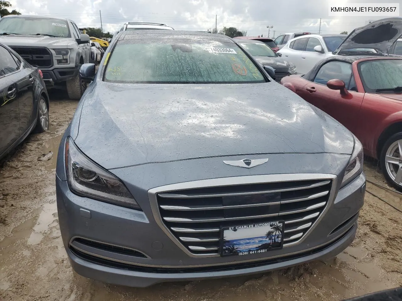 2015 Hyundai Genesis 3.8L VIN: KMHGN4JE1FU093657 Lot: 74033064