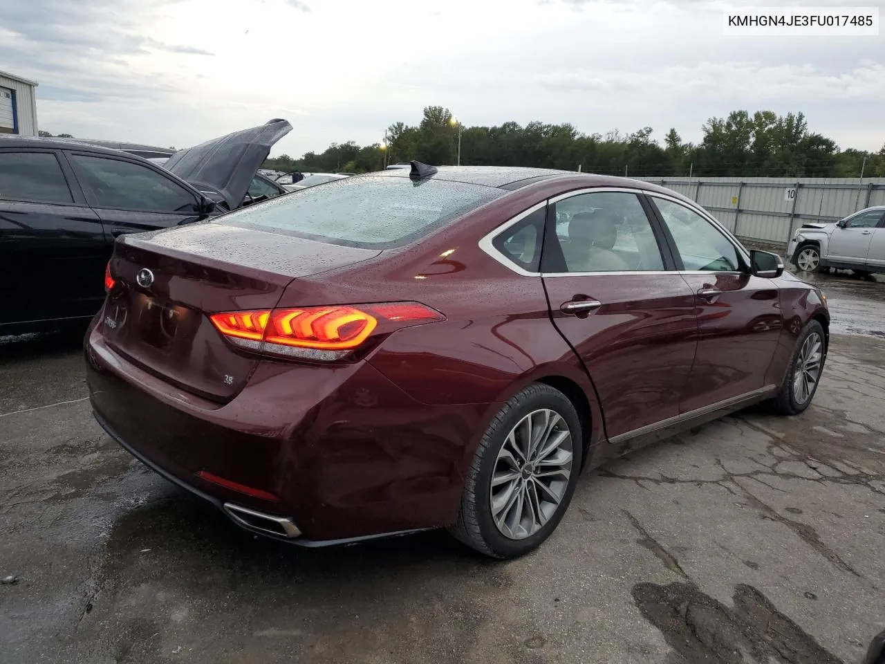 KMHGN4JE3FU017485 2015 Hyundai Genesis 3.8L