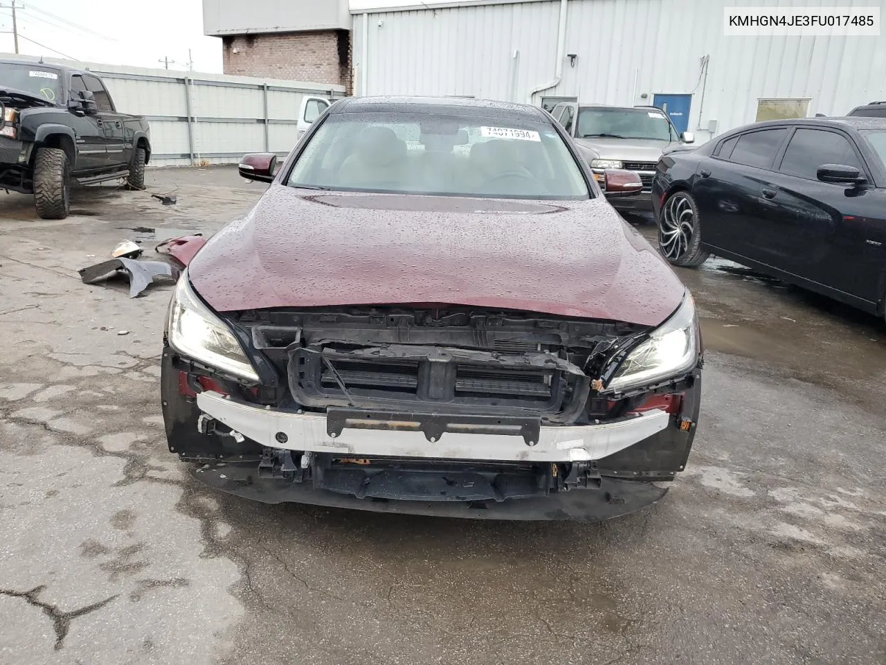 KMHGN4JE3FU017485 2015 Hyundai Genesis 3.8L